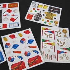 Creative Memories Lot Stickers Soccer volleyball baseball