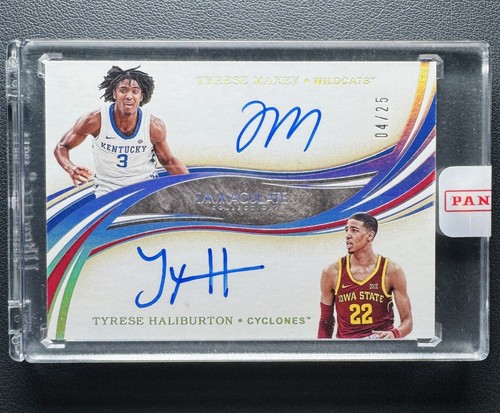 2020 Panini Immaculate Collegiate Tyrese Maxey Haliburton Rookie Dual Auto /25