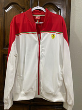 PUMA Scuderia Ferrari Men’s XL Full-Zip Track Jacket Colorblock Pockets