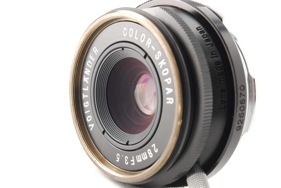 [COMO NUEVO con Capucha] Voigtlander COLOR SKOPAR 28mm f3.5 Negro Lente Leica Montura M JAPÓN Foto 4 de 4