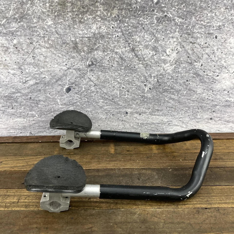 Perfil Aero2 Ajustable Aero Barras Aero Triatlón Contrarreloj Bicicleta Clip-On Almohadillas 23.4mm Foto 2 de 4