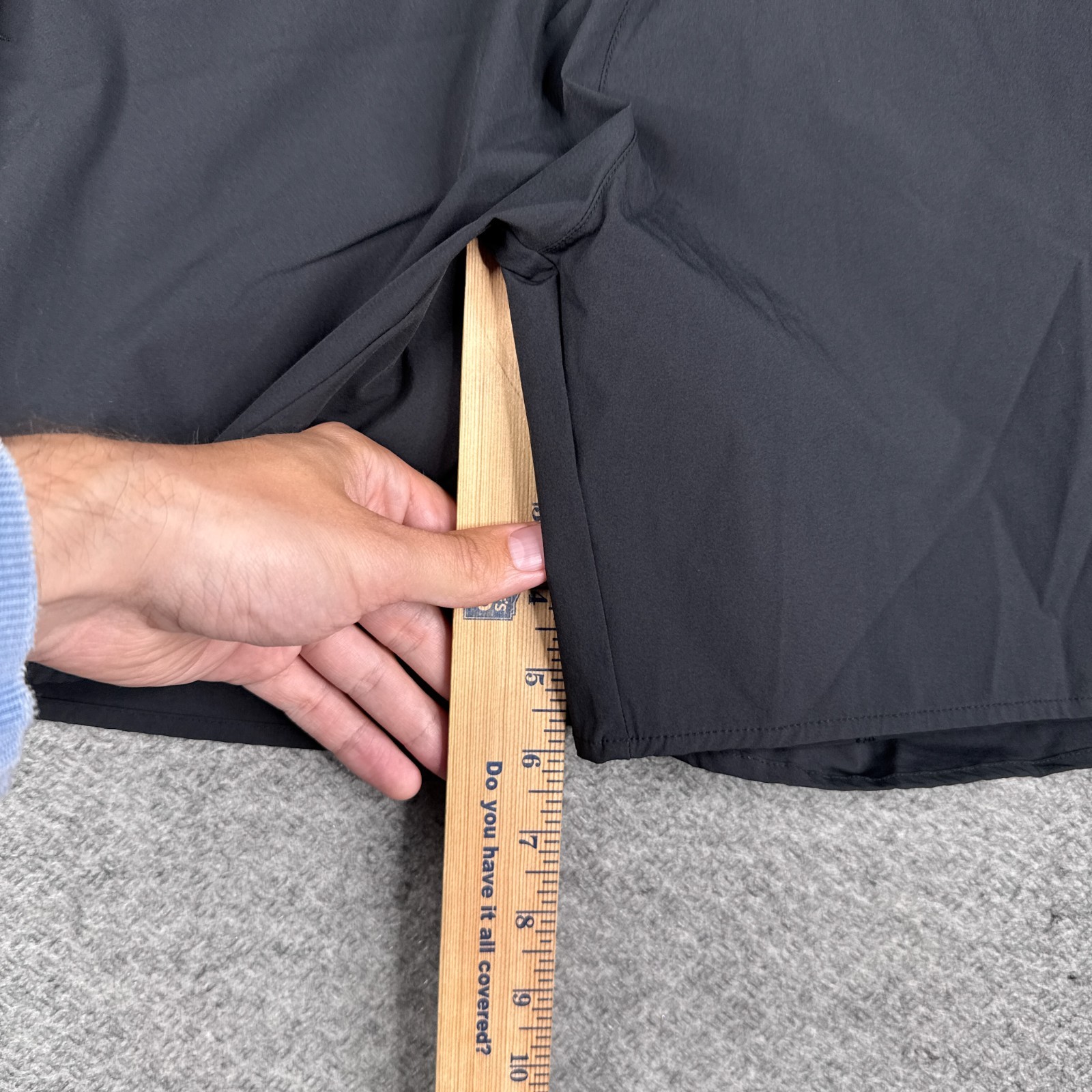 Whoop Any-Wear Performance Shorts Mens Large Black 4.0 Pocket Lined 6"