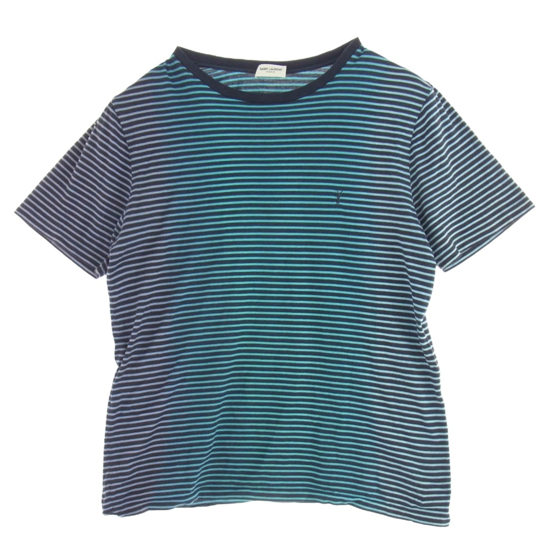T shirt SAINT LAURENT 648360 YBYQ2 a righe tie dye manica corta usata LIFE 0