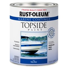 Rust Oleum Marine Coatings Topside Paint Navy Blue Quart For Fiberglass Wood ... Rust Oleum Marine Coatings Topside Paint Navy Blue Quart For Fiberglass Wood ...