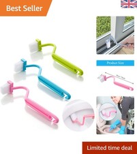 Curved Plastic Toilet Brush Set (3 Pcs) - Vibrant Colors for Clean Corners