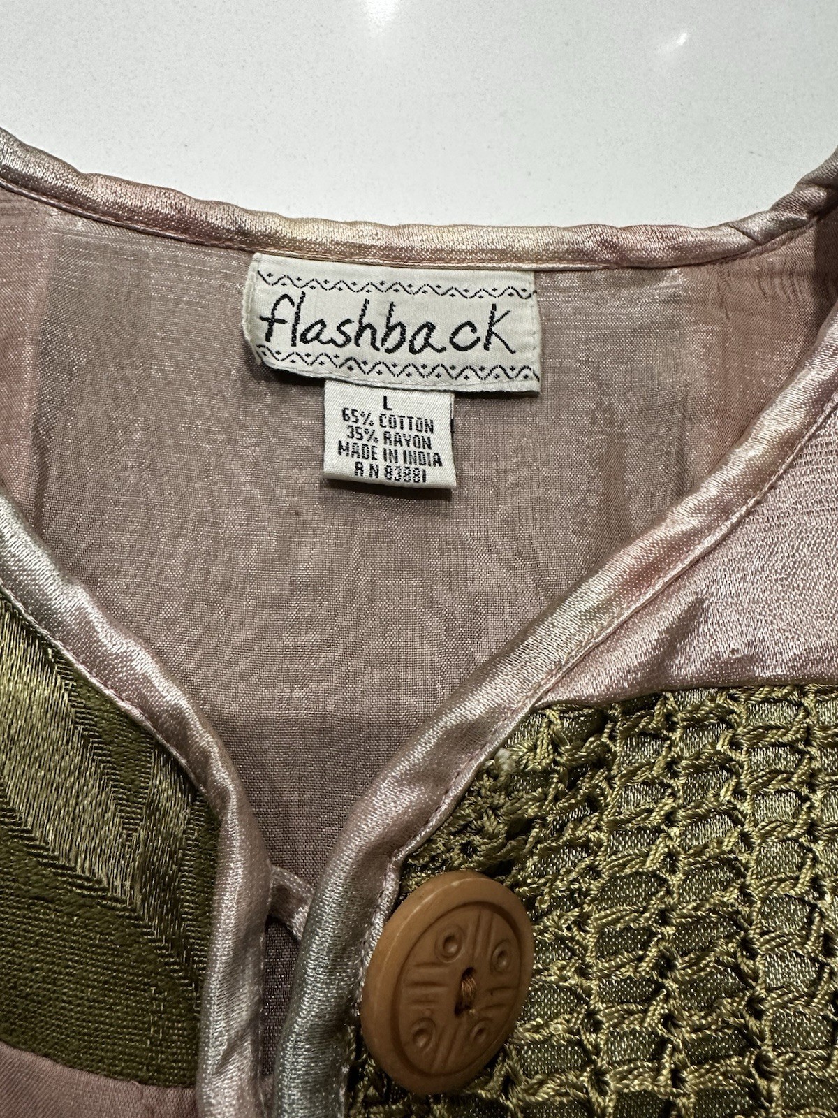 Vintage Flashbacks Patchwork Jacek Sz L - image 3