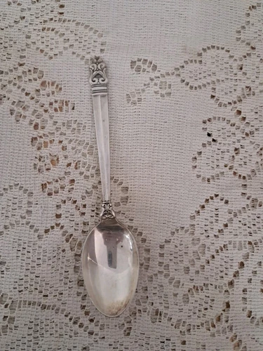Royal Danish International Sterling Silver individual Oval Dessert Spoon 5.75"
