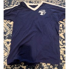 Vintage Bantam The Blue Goose Baltimore MD Ringer T-Shirt Navy Blue XL USA Made
