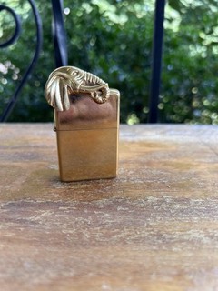 Zippo Elephant Sculpture Lighter 1982 Tight Hinge