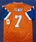John Elway Denver Broncos Signed Mitchel And Ness Football Jersey with COA