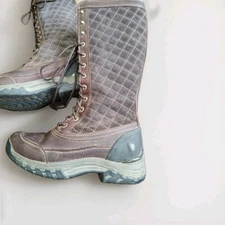 English Ariat Ladies Tall Lace Up Boots Thinsulate Equestrian Quilted Boots 8.5B