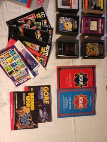 Atari 2600 System Bundle w/ 4 Controllers 15 games Extras Not Tested