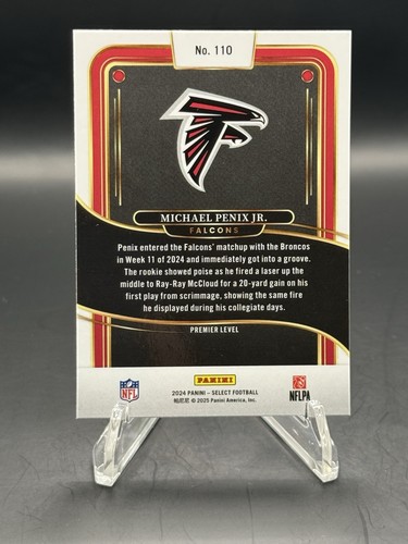 2024 Panini Select 110 Michael Penix Jr. Premier Level RC Falcons - Foto 2 di 2