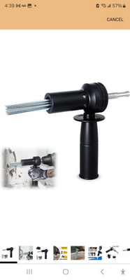 #ad QIWUHAVEN Air Needle Scaler Attachment 18pcs Hardened Steel Needles $23.99