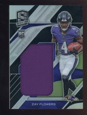 2023 Spectra Monumental Zay Flowers Ravens RC Rookie Patch 20/99