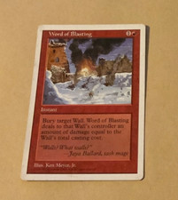 Word of Blasting MTG Core Set 5th Edition Regular