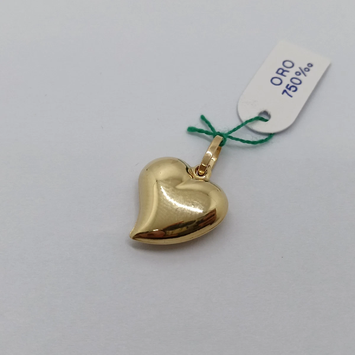 Collana a doppio cuore in oro giallo 14k: catena a maglie