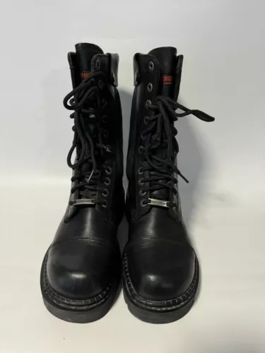 Men’s Harley Davidson Para Trooper Motorcycle Boots Sz 9 Black.