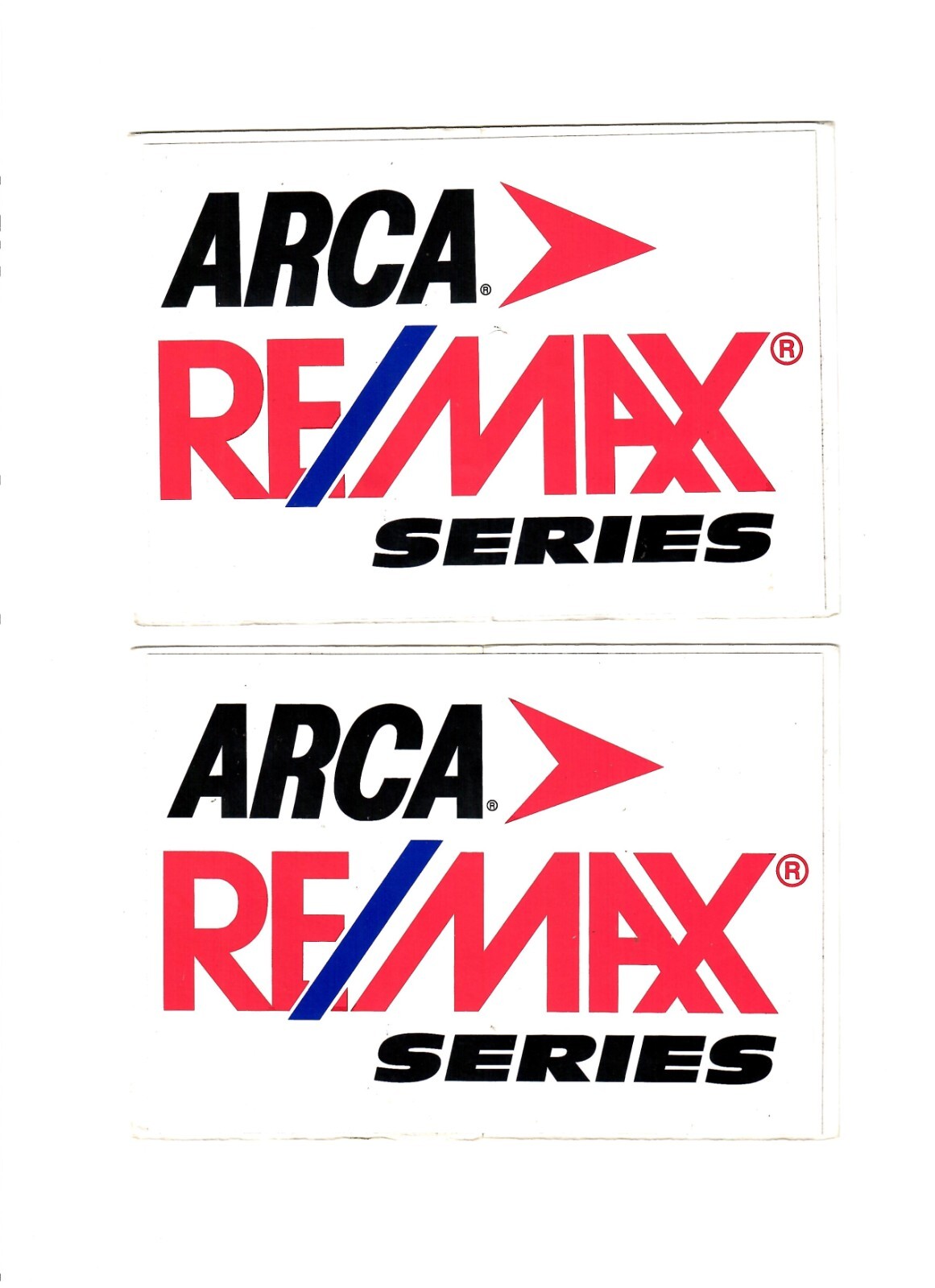 Vintage Original Sticker Arca Remax Series Nascar Set Of 2 | eBay