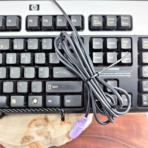 VTG Computer Keyboard PS/2 Serial PC HP English Wired KB-0316 Clicky SK-2880 - Picture 2 of 4