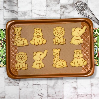 Set of 4 Baby Safari Cookie Cutters (Lion, Elephant, Hippopotamus, Giraffe) zoo
