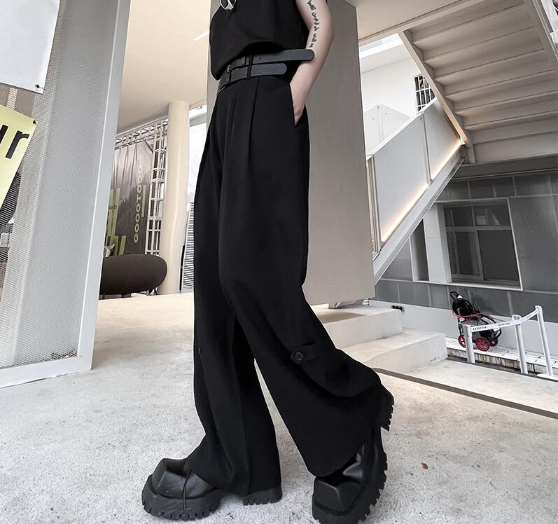 96ss “花と少年期” tuck wide slacks black 96ss “花と少年期” tuck wide slacks black メンズ