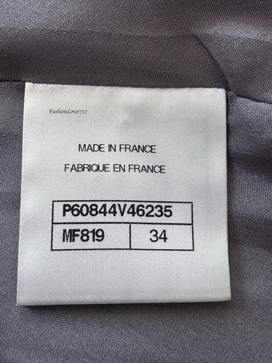 CHANEL 19P TWEED CC BUTTONS SHORT SLEEVE GREY SILVER JACKET CHANEL 19P TWEED CC BUTTONS SHORT SLEEVE GREY SILVER JACKET