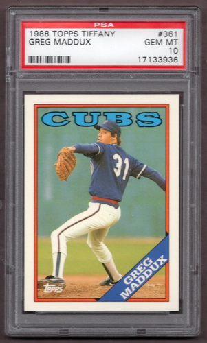 1988 Topps Tiffany #361 Greg Maddux PSA 10 *JAYSACE*