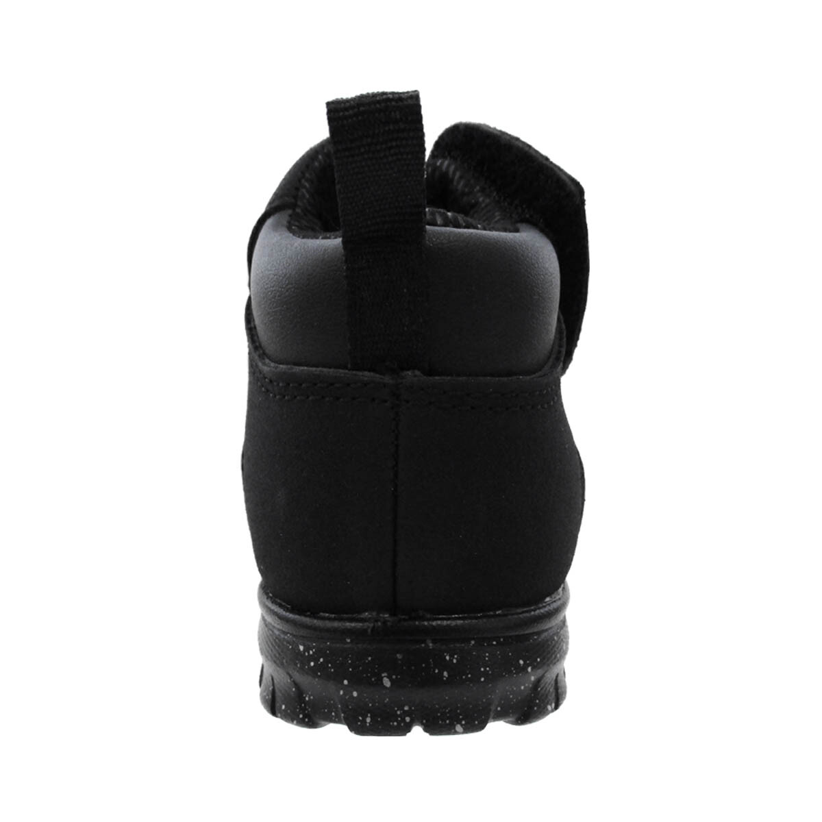 Infant Easy On/Off Black Lightweight Shoes Boots Sz 6 Hook Loop Wonder Nation