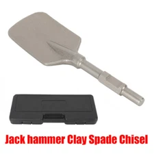 US Jack Hammer Clay Spade Shovel Chisel Bit 1-1/8" Hex Shank Demolition Hammer