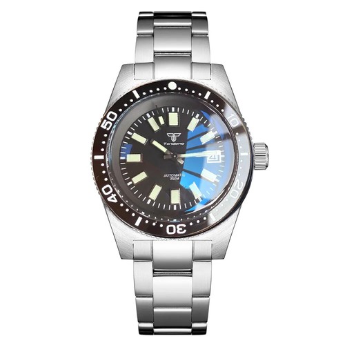 Tandorio 41 Mm 62MAS Schwarz-Graues Zifferblatt NH35A Automatik 300 M Tauch-Herr - Bild 15 von 26