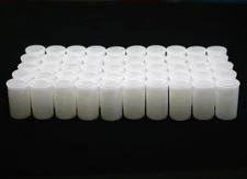 500PC Empty White Bottle 35mm Film Cans Canisters Containers New