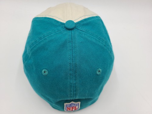 Miami Dolphins Reebok Gridiron Classic Fitted M Hat Cap Men Women NFL White Aqua - Picture 12 of 17