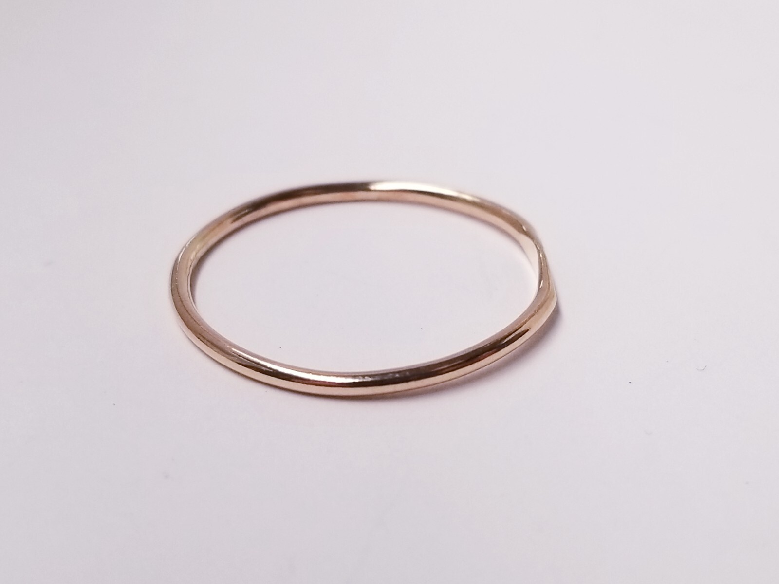 Lumin Tiny Initial Ring, Gold Fill - S - image 3