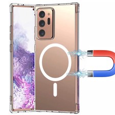 For Samsung Galaxy Note 20 Ultra Mag Safe Magnetic Case Slim Crystal Clear Cover
