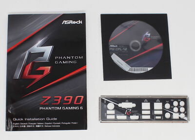 ASRock Z390 Phantom Gaming 6 - SET Handbuch ATX IO Blende Treiber CD (#15696)