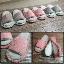 1 Pair Mop Slippers Microfiber Slipper Shoes Floor Dust Cleaning Flip Flop Cover