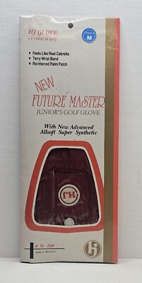 HJ GLOVE # Q - 22P  FUTURE MASTER JUNIOR'S GOLF - LEFT YOUTH MEDIUM - MAROON