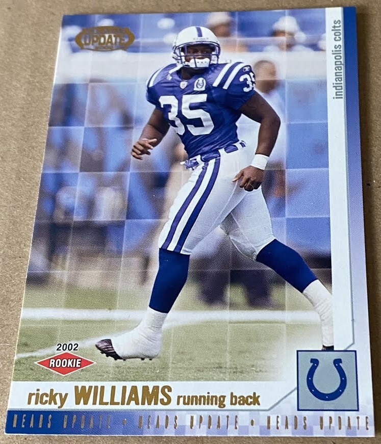 Ricky Williams Rookie Card Ricky Williams Ard Cowboys Mini Helmet Miami Dolphins NFL Helmet