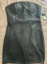 BEBE Strapless Little Black Dress Size Large