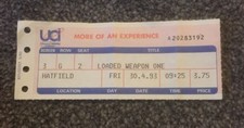 VINTAGE UCI TICKET STUB LOADED WEAPON ONE 1993