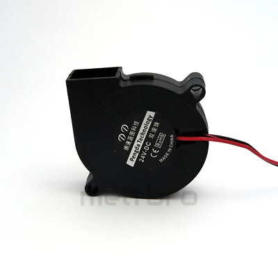 1x 12V/24V DC 50x50x15mm Radial-Lüfter für hotend, doppelt gelagerter 505015 fan
