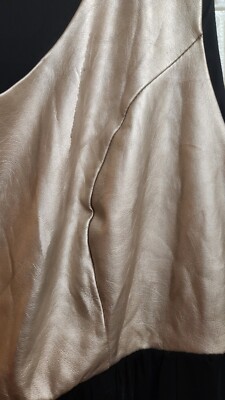 Womens Faux Leather Gold And Black Plus Size Dress Torrid Size 28 | eBay