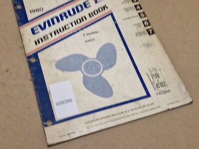 Evinrude 1980 Außenborder Anleitungsbuch E2RCS Modell 8026458 gebraucht