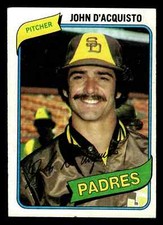 1980 Topps John D'Acquisto #339 - San Diego Padres