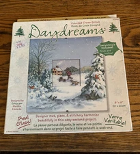 Dimensions Daydreams Winter Scene Counted Cross Stitch Harmony Under Glass 2001
