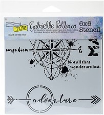Crafter's Workshop Template 6"X6"-Wanderlust, TCW6X6-744, 3 Pack