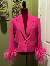 100 Authentic ZARA Fuchsia Pink Blazer 169 Tax Size: XS