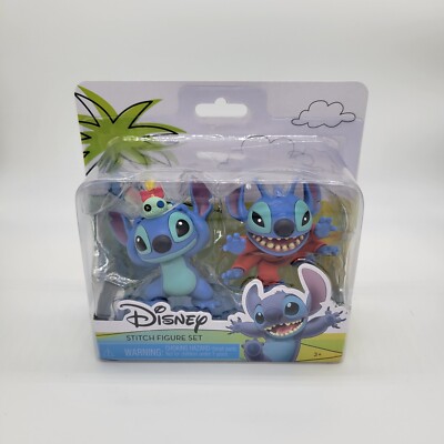 Disney Stitch Figure Set Stitch & Scrump and Alien Stitch 3'' Figures Just Play