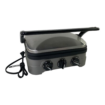 Griddler Gourmet by Cuisinart Electric Panini Grill Griddle Model No